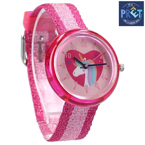 Lasten rannekello Pret Kids Time Unicorn Pink