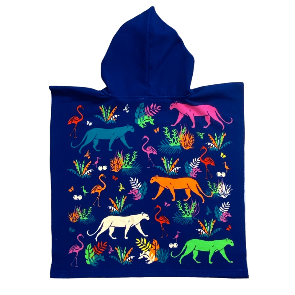 Lasten huppupyyhe Poncho Le Comptoir Jungle