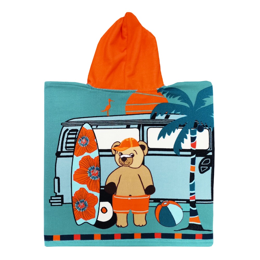 Lasten huppupyyhe Poncho Le Comptoir Teddy Surf