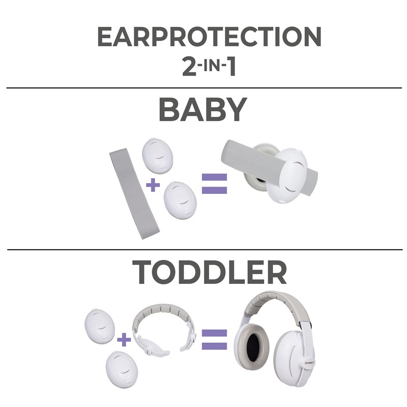 Lasten kuulonsuojaimet Dooky Hearing Protection 2-in-1 Baby& Toddler