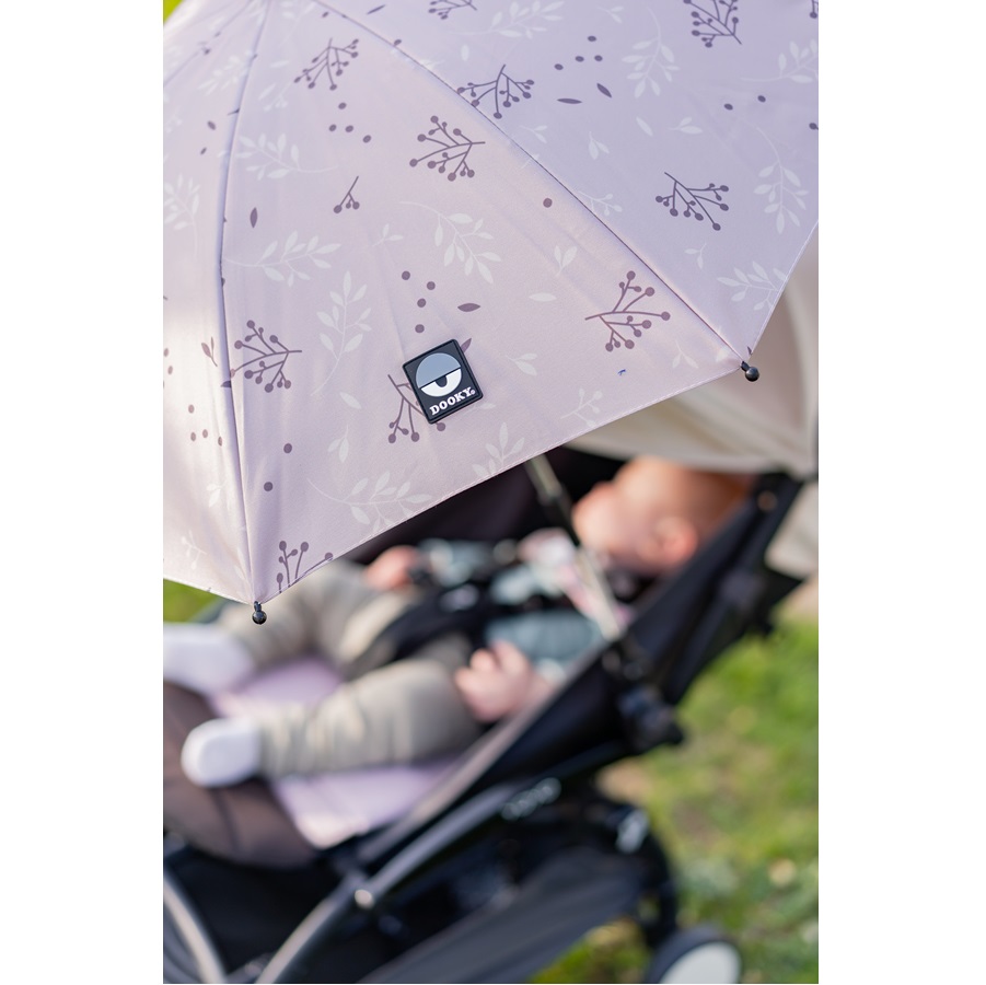 Aurinkovarjo rattaisiin Dooky Pram Parasol Beige Leaves