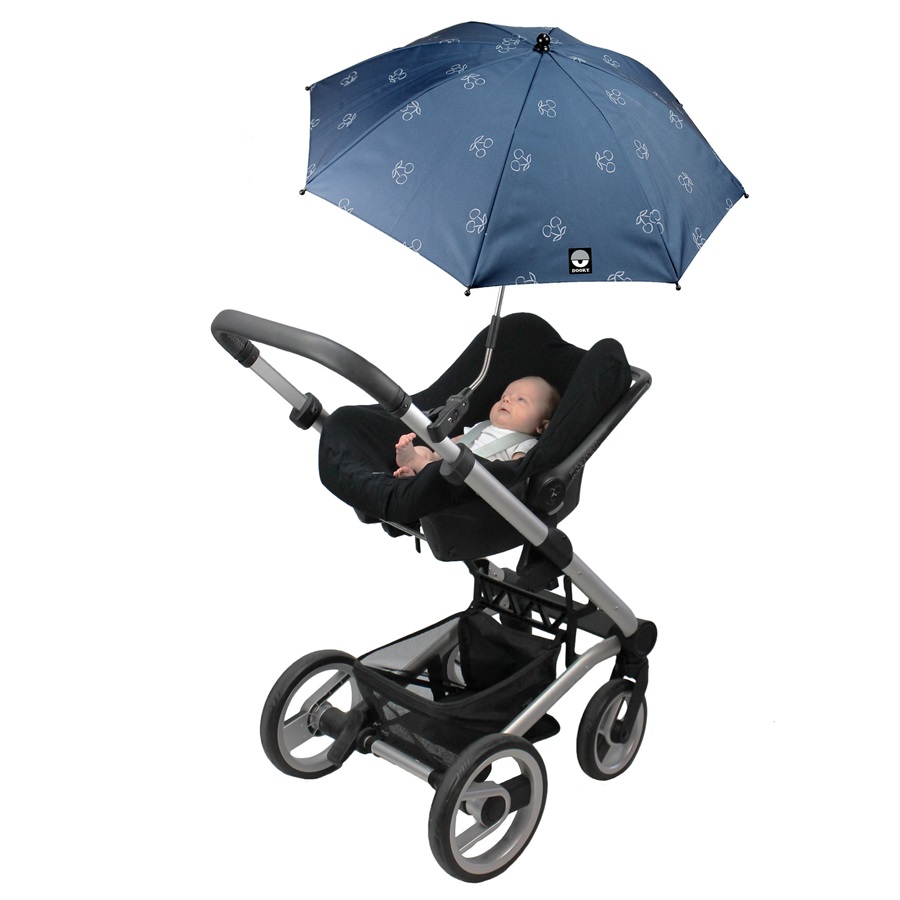 Aurinkovarjo rattaisiin Dooky Pram Parasol Blue Cherry