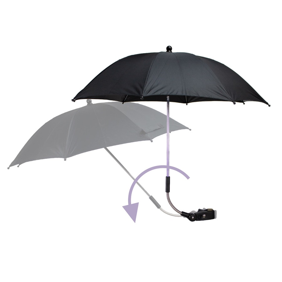 Aurinkovarjo rattaisiin Dooky Pram Parasol Grey