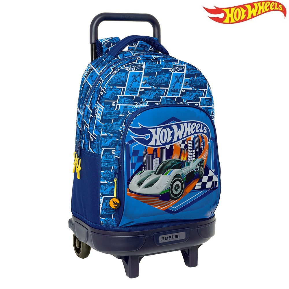 Lasten matkalaukku Hot Wheels Sonny Trolley Backpack