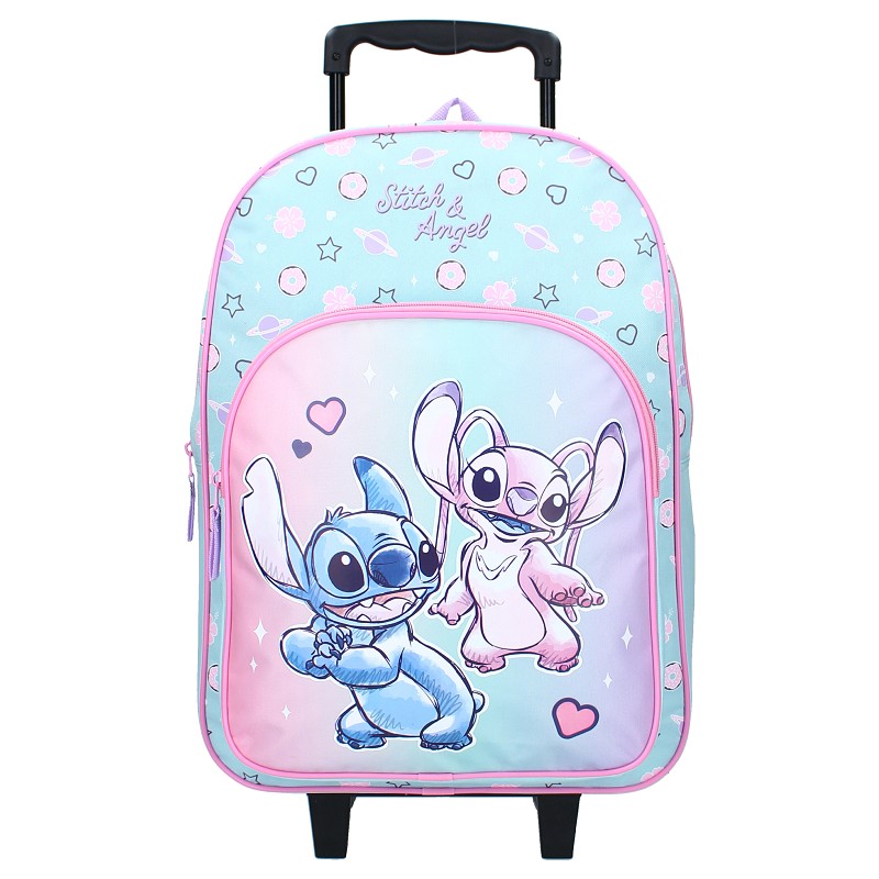 Lasten matkalaukku Stich Hello Cutie Trolley Backpack