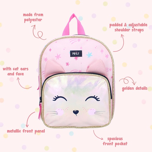 Lasten reppu Pret Giggle Light Pink Cat