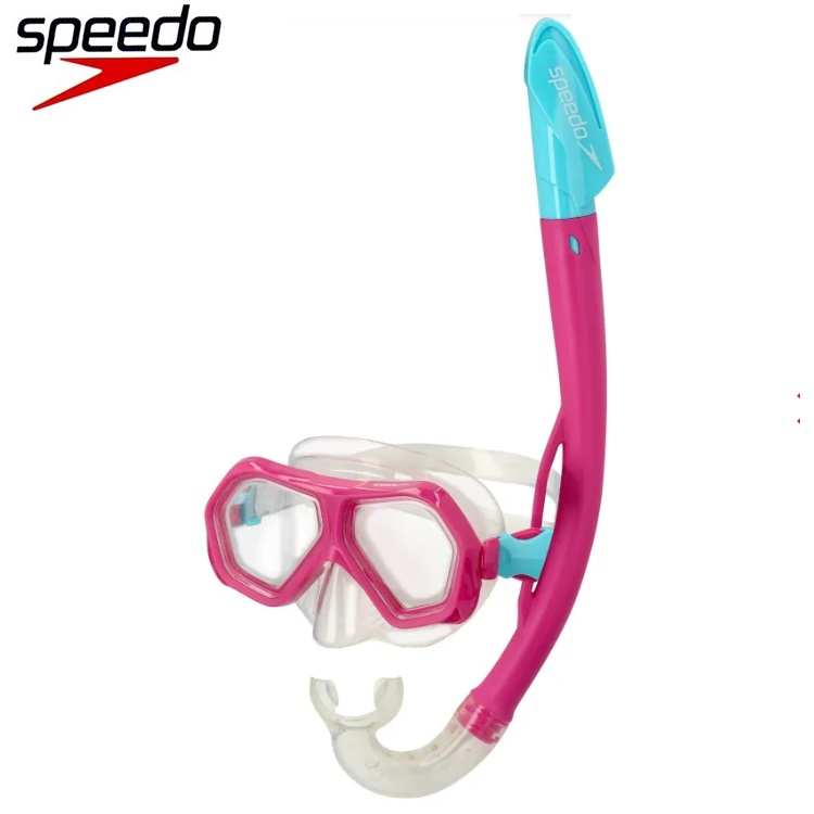 Lasten snorkkelisetti (maski ja snorkkeli) Speedo Leisure Junior Pink