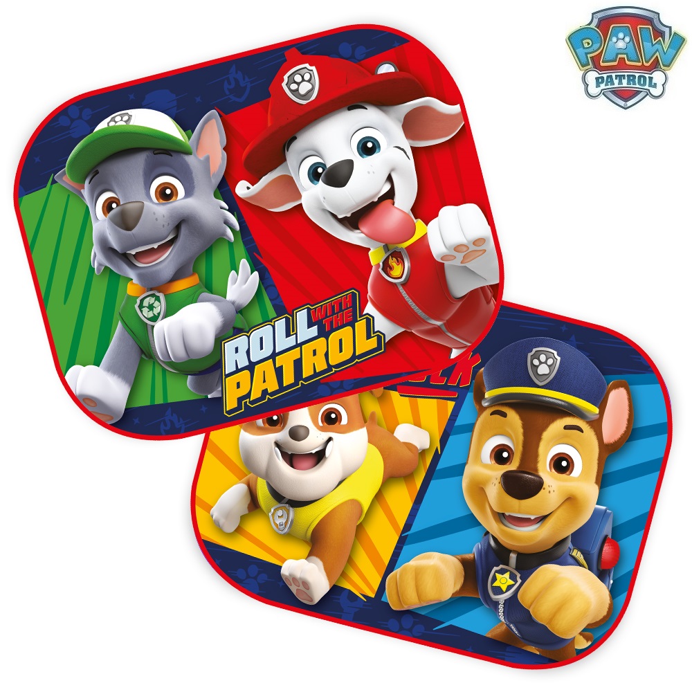 Aurinkosuojat autoon Paw Patrol Roll with the Patrol